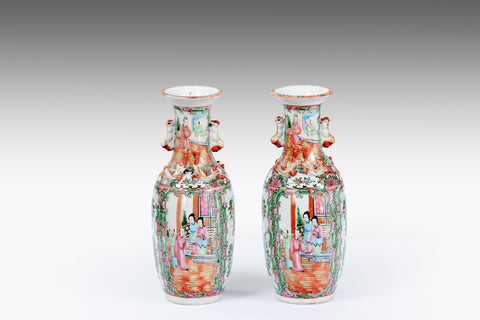 A Pair of 19th Century Bronze Vases - MS500