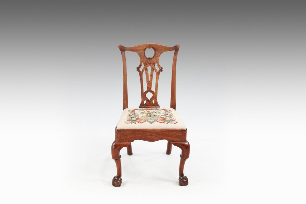 A Walnut Side Chair -ST543