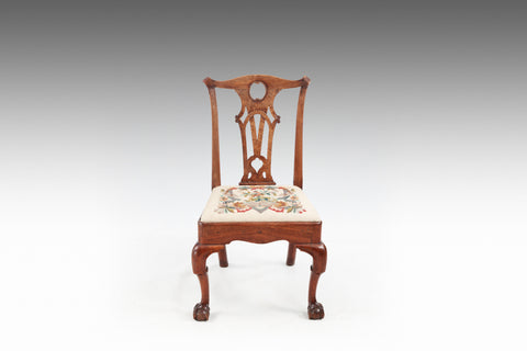 A Walnut Side Chair -ST543