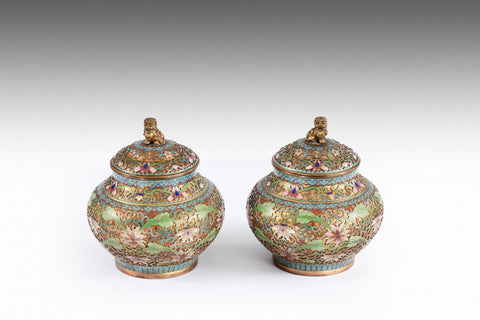 A Pair of Satsuma Ornaments - MS191
