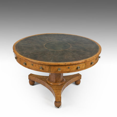 A 19th Century Pollard Oak Drum Table - TB714