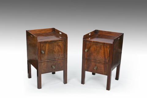A Near Pair of 18th Century Bedside Cupboards - CP110