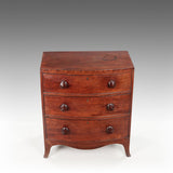 A Georgian Plum Pudding Mahogany Chest - CCT503