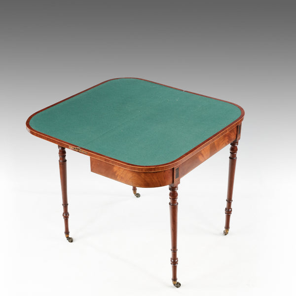 A Georgian Mahogany Card Table - TB773