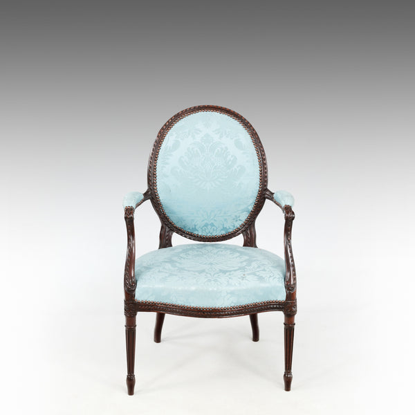 An Adam Mahogany Armchair - ST538