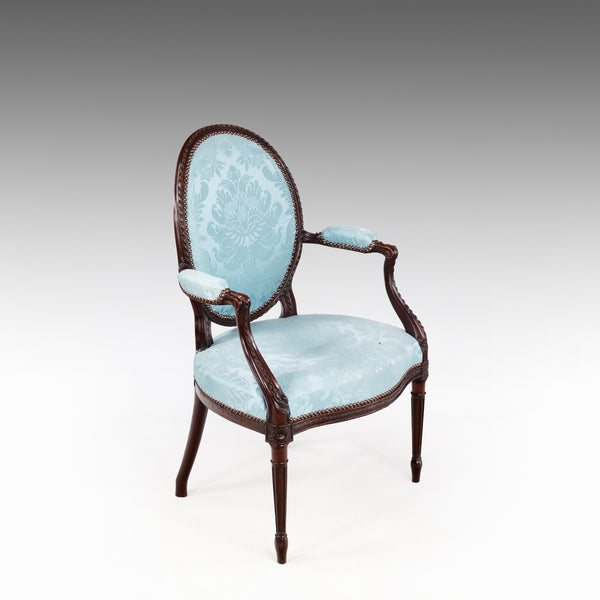 An Adam Mahogany Armchair - ST538