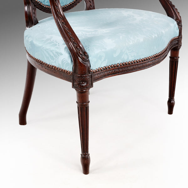 An Adam Mahogany Armchair - ST538