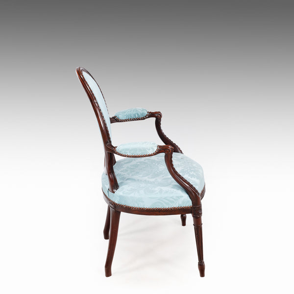 An Adam Mahogany Armchair - ST538