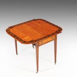 A Georgian Satinwood and Painted Pembroke Table - TB788