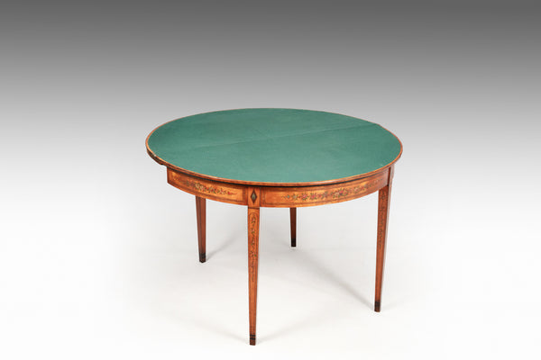 A Georgian Satinwood Card Table - TB789