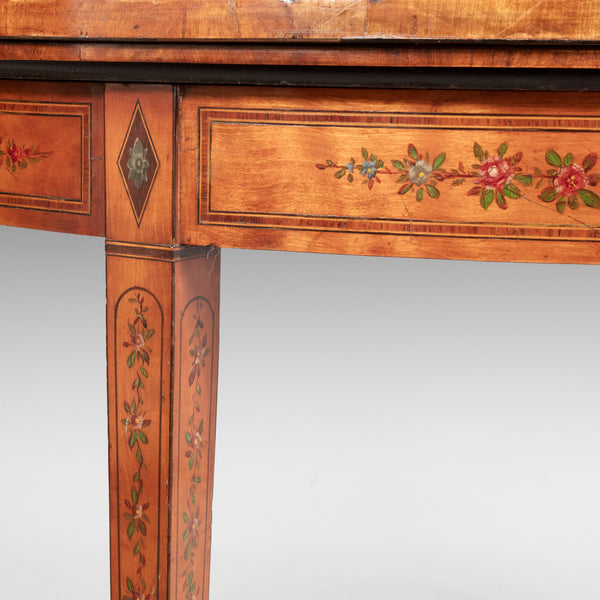 A Georgian Satinwood Card Table - TB789