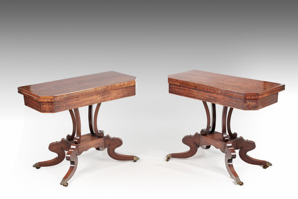 A Pair of Regency Card Tables - TB743