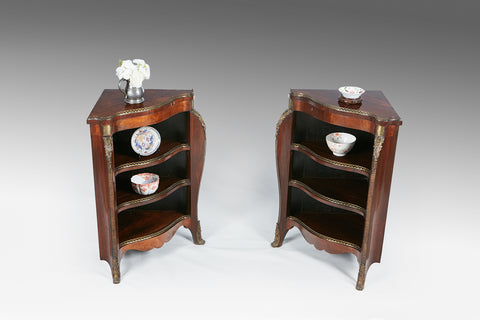 A French Marquetry Corner Cupboard - CP107