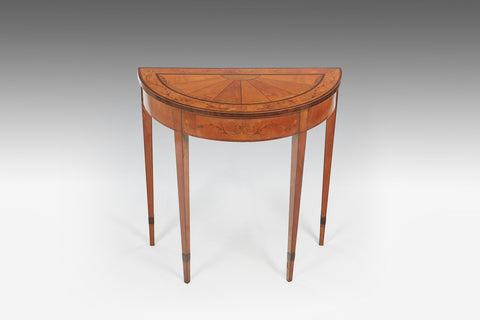 A Pair of Georgian Demi Lune Tables - TB708