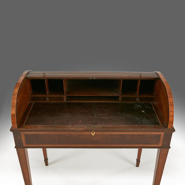A Tambour Front Writing Desk - REST15