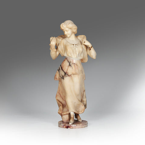 An Alabaster Art Nouveau Figure - AN103