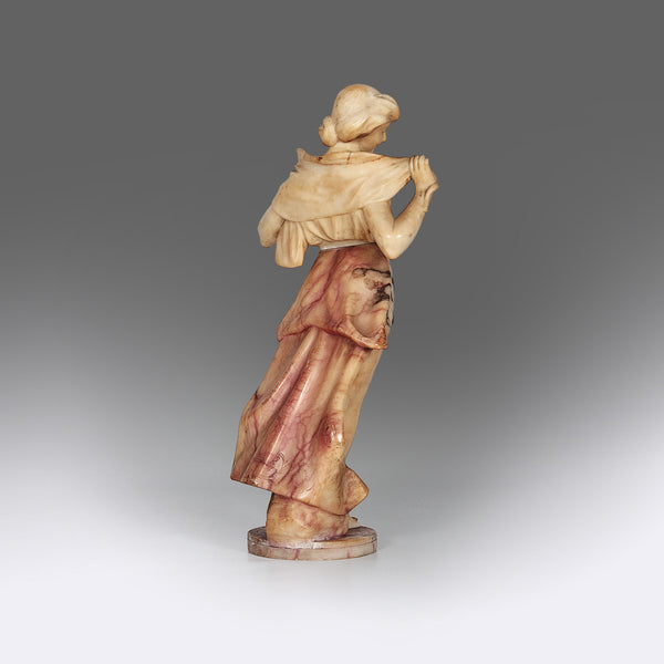 An Alabaster Art Nouveau Figure - AN103